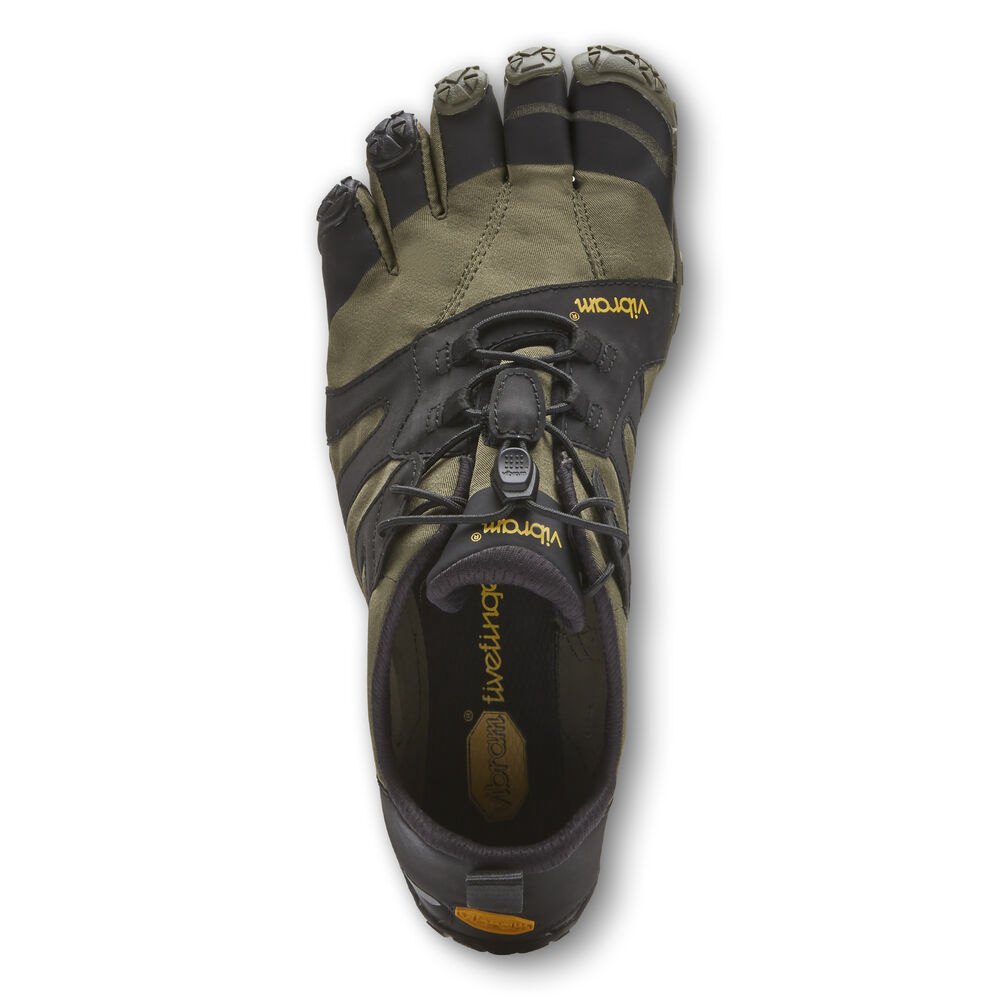 Vibram FiveFingers Dame Løbesko Olivengrøn/Sort - V-Trail 2.0 - 7935CLZDB